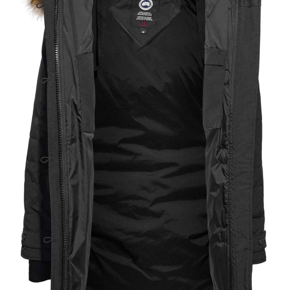 Authentic Canada Goose Lorette Parka Heritage w/ RARE FUR TRIM -MED/BLK - Picture 2 of 9
